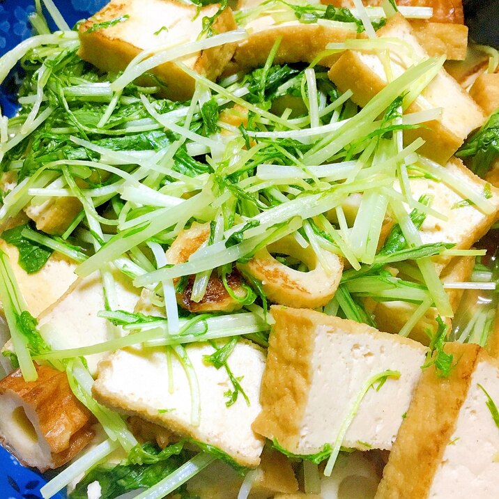 簡単 時短夕食 水菜と厚揚げの煮浸し レシピ 作り方 By えもレピ 楽天レシピ